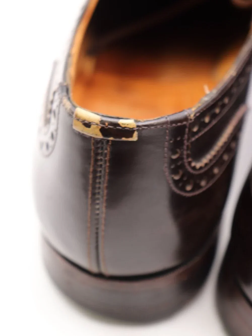 Church's Oxford Dress Shoe Men’s 8.5 F UK 9.5 Dark Brown Leather Cap Toe England